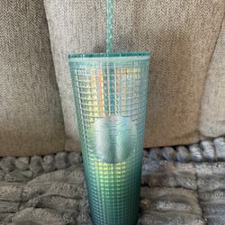 Turquoise Green Starbucks Cup