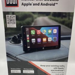 Dual DMD7W 7" Touchscreen Dash Mount Monitor with Wireless Apple Carplay