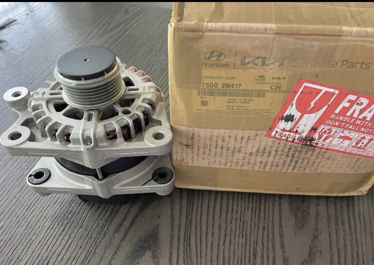 ALTERNATOR OEM ASSY 373002M417 For Hyundai Accent 2020, Kona 2022-2023, Kia Rio 2018-2023