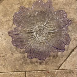 Colorina Purple Handmade Glass Dish