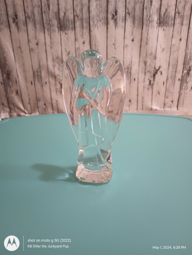 Baccarat Clear Glass Angel