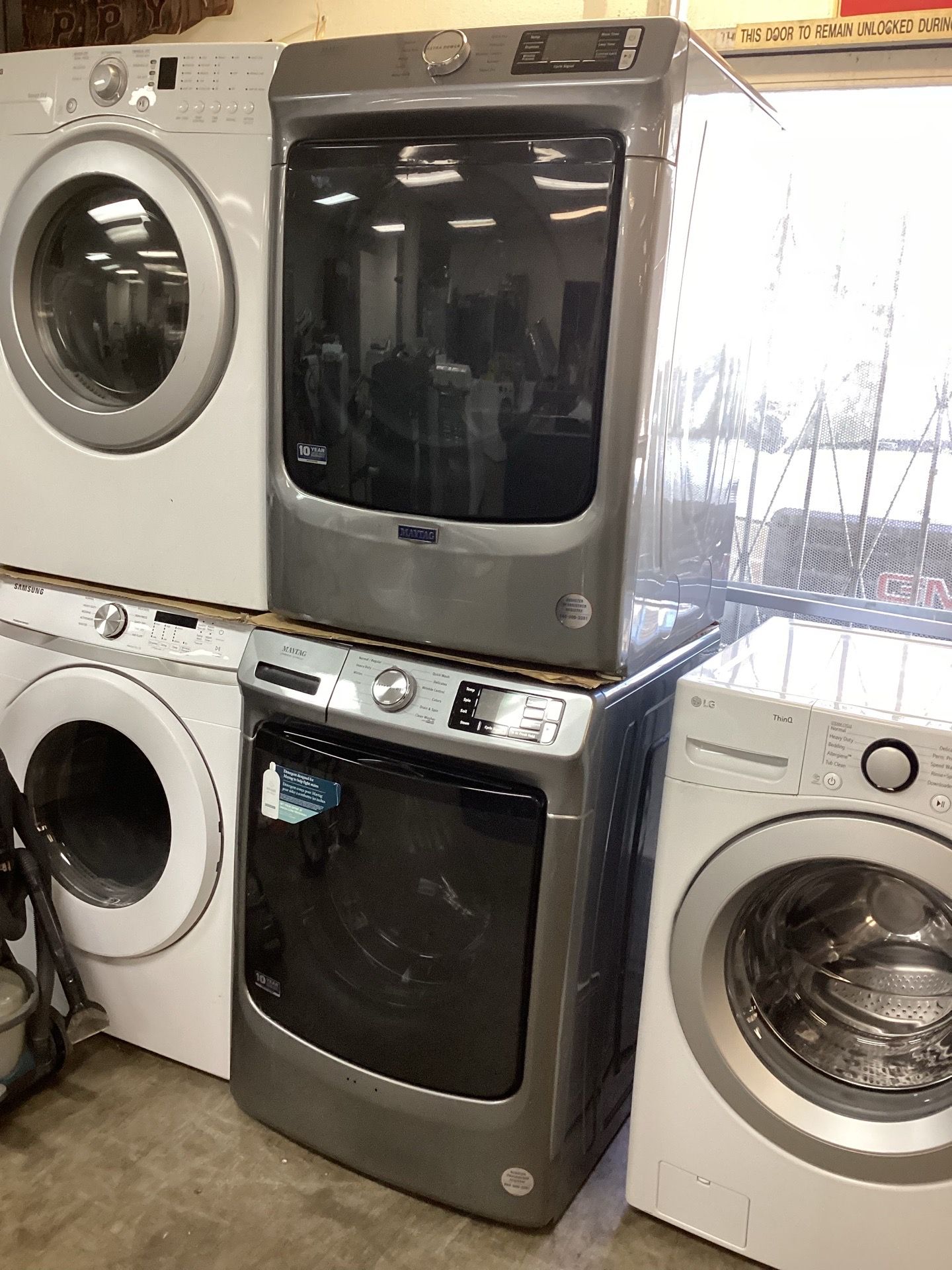Maytag washer and dryer gas set