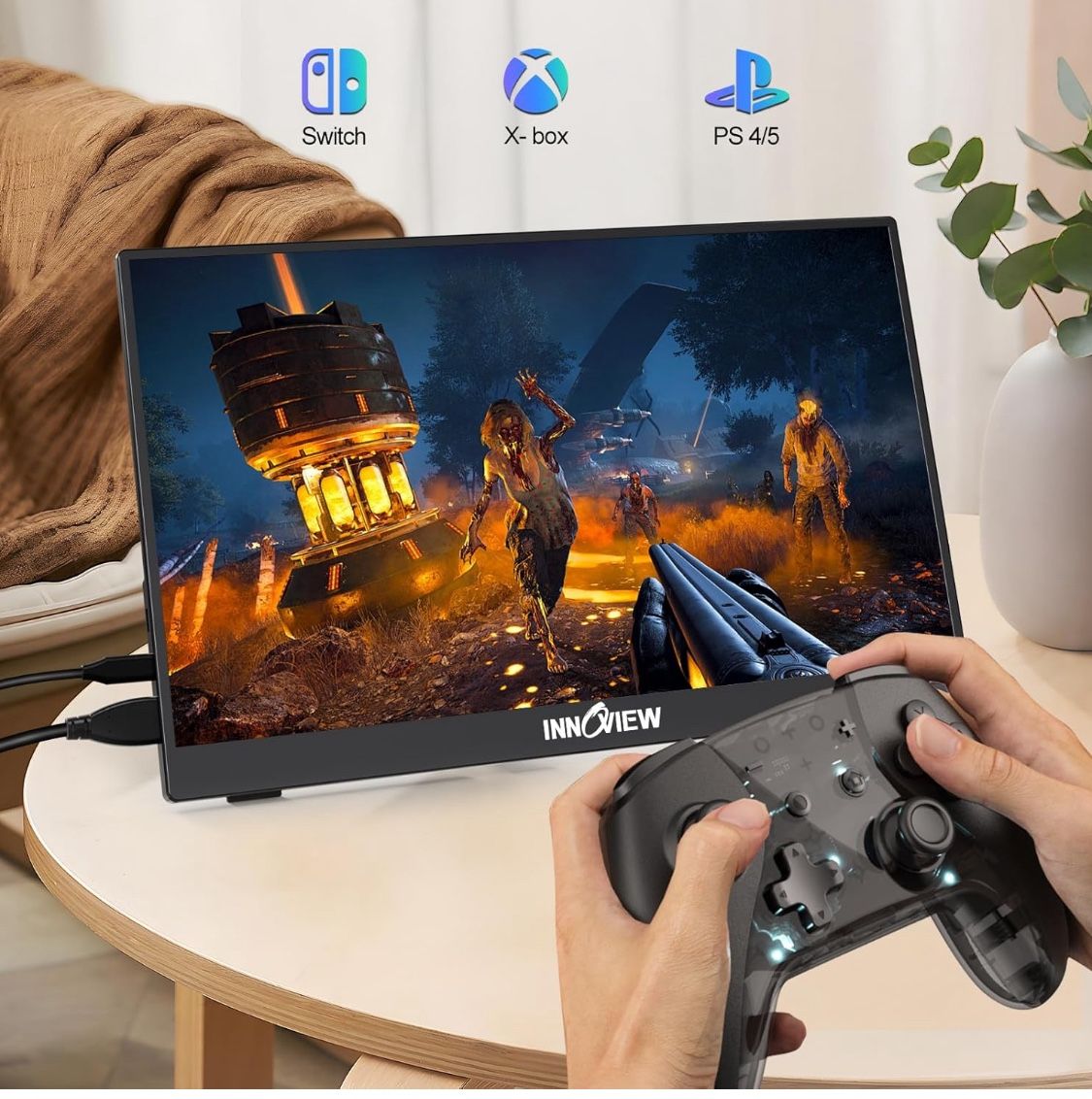 ELECROW 11.6 Inch Portable Monitor - IPS Capacitive Touchscreen Monitor with HD VGA Port,1920x1080P LCD Display Built-in Dual Speakers Touch Sceen for