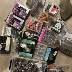 Misc Box Of Screws, Nails, Washers, Nuts, Bolts Etc