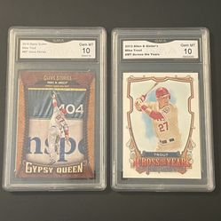 Angels Mike Trout Graded 10 Baseball Cards