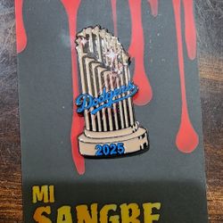 MLB Los Angeles Dodgers 2025 World Series Trophy Enamel Pin