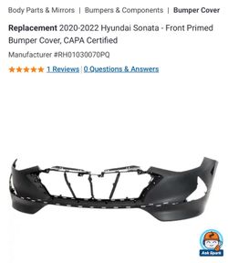 2020-2022 Hyundai Sonata BRAND NEW Front Bumper cover