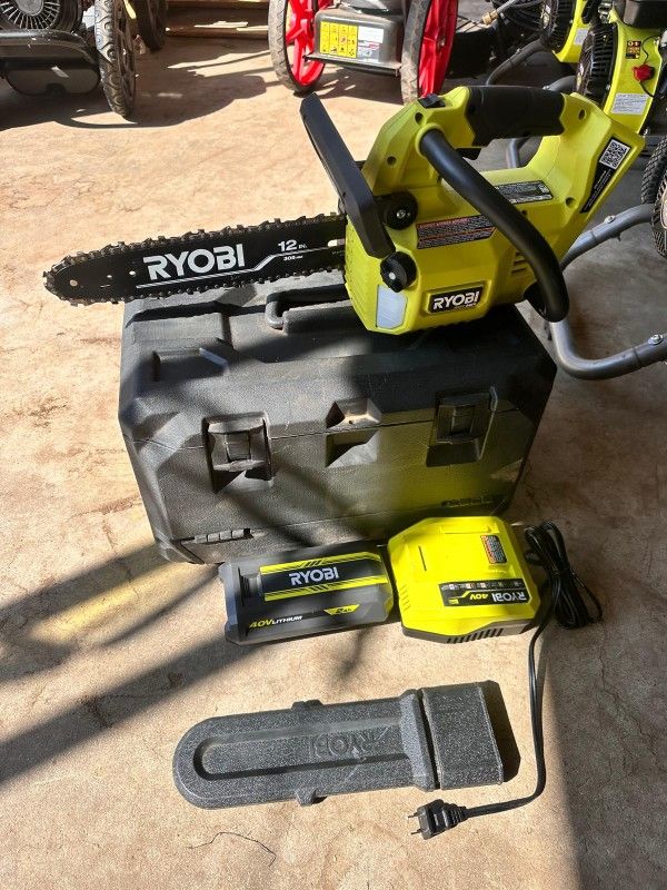 RYOBI
40V 12 in. Battery Powered Chainsaw with 2.0 Ah Battery and Charger
