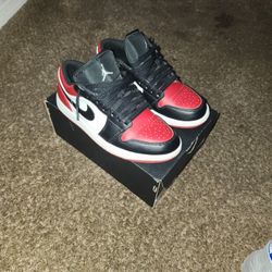 Jordan 1 Low Bred Toe(TRADES)