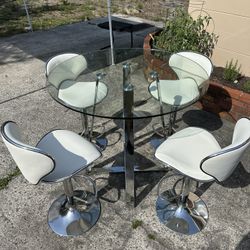 Glass Table & Chairs