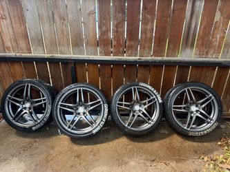 18” 5x100 Aftermarket Wheels & Tires – Set of 4