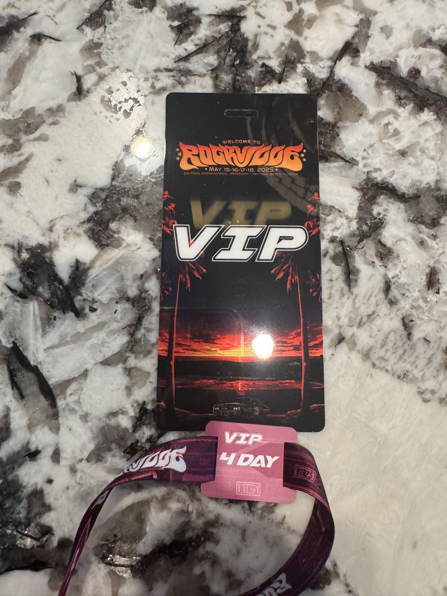Let’s Deal. Welcome To Rockville VIP wristband.
