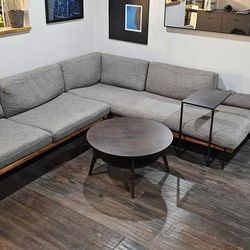 Gray Designer Couch Sofa Sectional Furniture Croft House