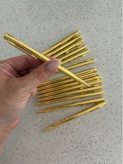Gold ballpoint pens