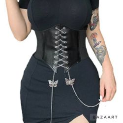 Sz 1xl Butterfly Corset Faux Leather Belt Hot Topic NWT