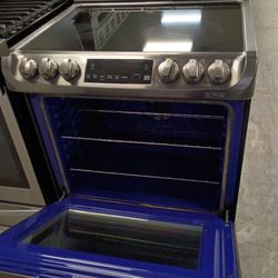 Grey Electric Slide-in Glass Top Everything Works Take It Home 🏠 Today 🚛