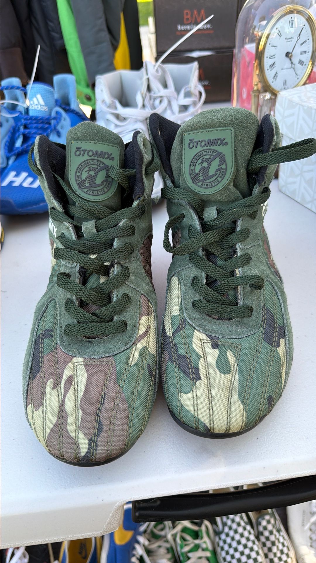 Otomix Stingray Green CAMO M3000 Bodybuilding Weightlifting MMA Shoes SIZE 7.5 Women