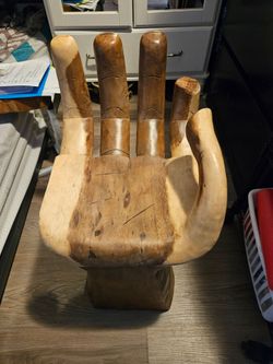 Carved Wooden Hand Chair
