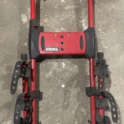 Red. Thule Bike Rack