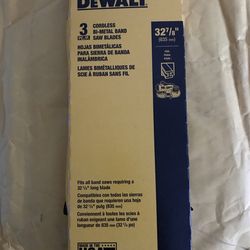 DEWALT CORDLESS BANDSAW BI-METAL BLADES
