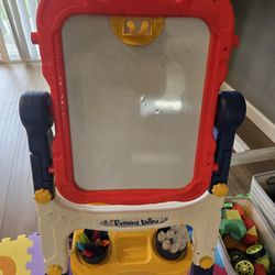 Double Sided Toddler Easel W/supplies