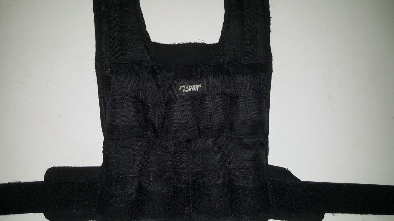 Fitness Gear weighted vest
"40 pounds"