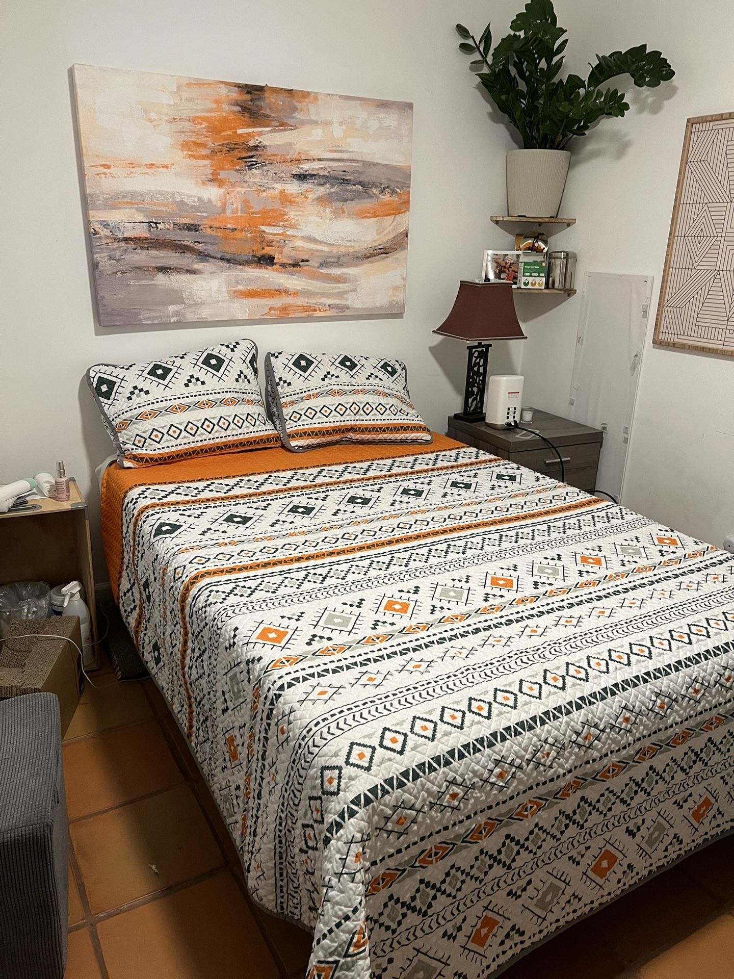 Full Bed And Bed Frame