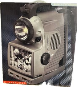 Claybrooke 5.5” Black And White TV With UHF, VHF, Compass, Thermometer,  Am/fm Stereos , 