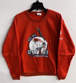 Shohei Ohatni Crewneck Rookie Of The Year Ángels Sweater Mens Size XL