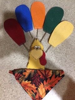 Painted Wood Turkey Kit