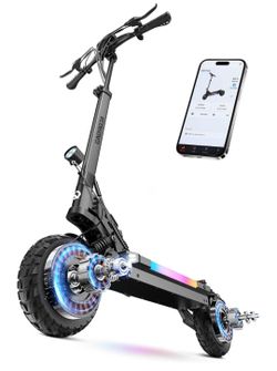 ☆ ECOROAD ES6 Dual Adults Electric Scooter, 1000W*2 Dual Brushless Motor, Max Speed 34 Mph, Up to 40-50 Miles Long Range, 10" Tubeless Tires with Dual