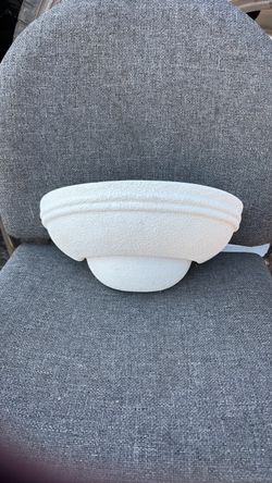 White Ceramic Wall Sconce Light Fixture