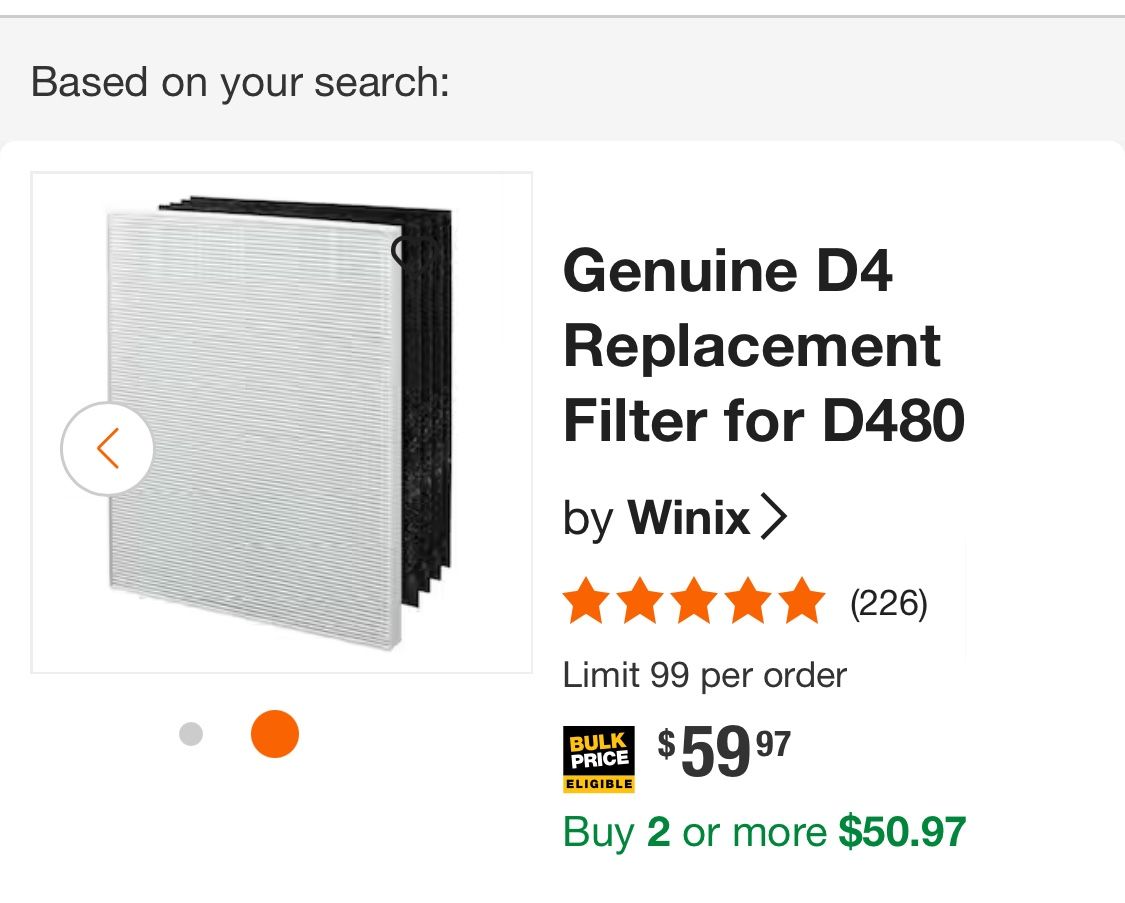 Filters For Winix D480 Air Purifier