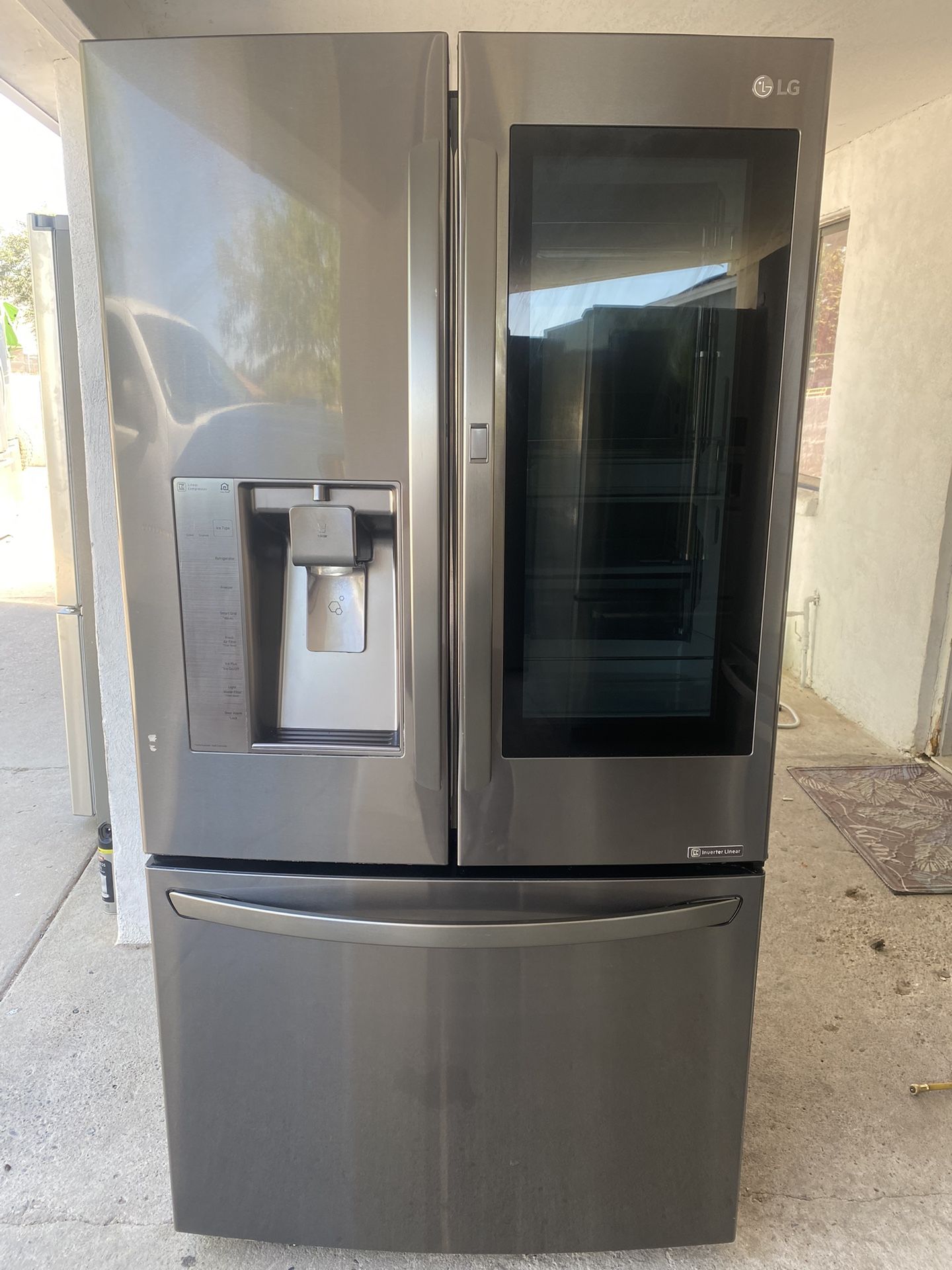 Lg Black, Stainless Three Door Fridge