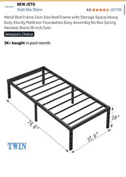 TWIN BED FRAME ONLY!!BRAND NEW!! $40
