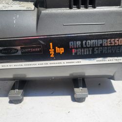 Tools Craftsman Compressor  Paint Sprayer  % 80
