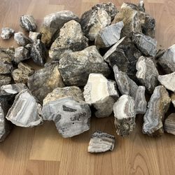 Silver Dendrite Lace “onyx” Calcite From Calico, CA 28lbs