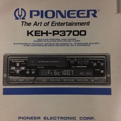 Pioneer Car Stereo Cassette Player
