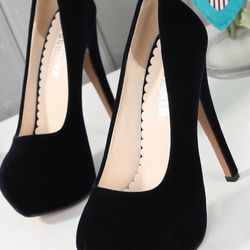 OCHENTA Women's Platform Slip On High Heels Dress Pumps size 8