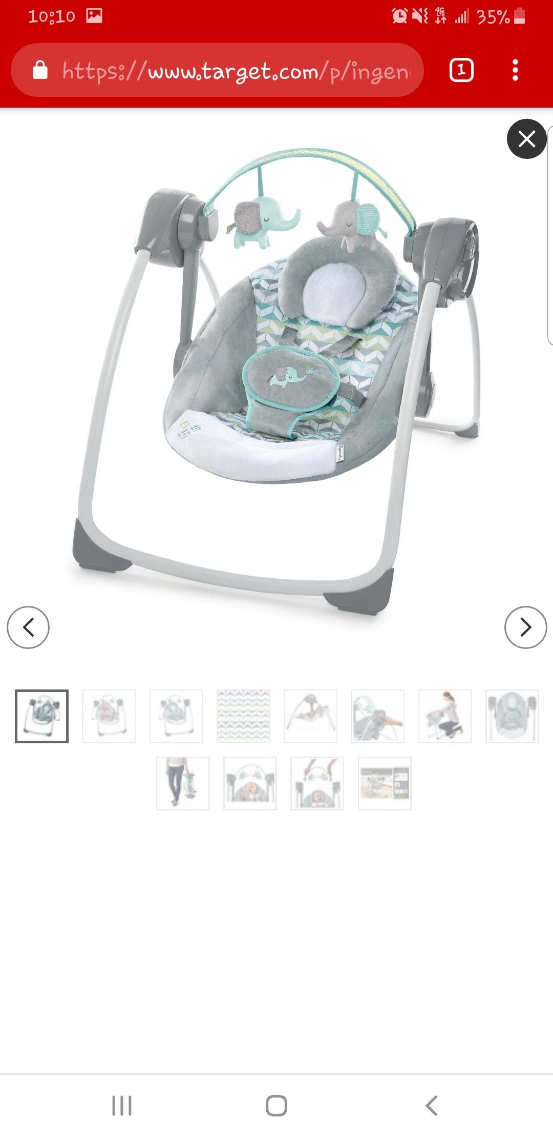 Baby swing