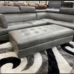 COMFY NEW IBIZA SECTIONAL SOFA AND OTTOMAN SET ON SALE ONLY $699. IN STOCK SAME DAY DELIVERY 🚚 EASY FINANCING 