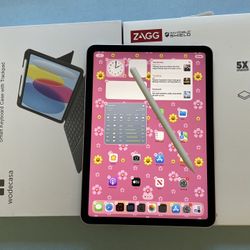  Apple iPad 5th Generation (M1 Chip / Pink Color) 64Gb With Pen, Keyboard Accessories 
