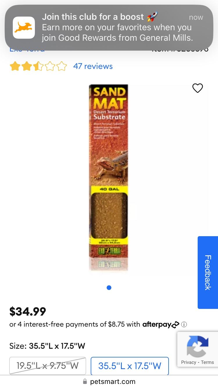 Reptile Sand Mat