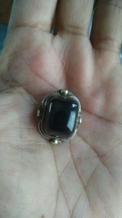 Vintage Black Onyx Pennant