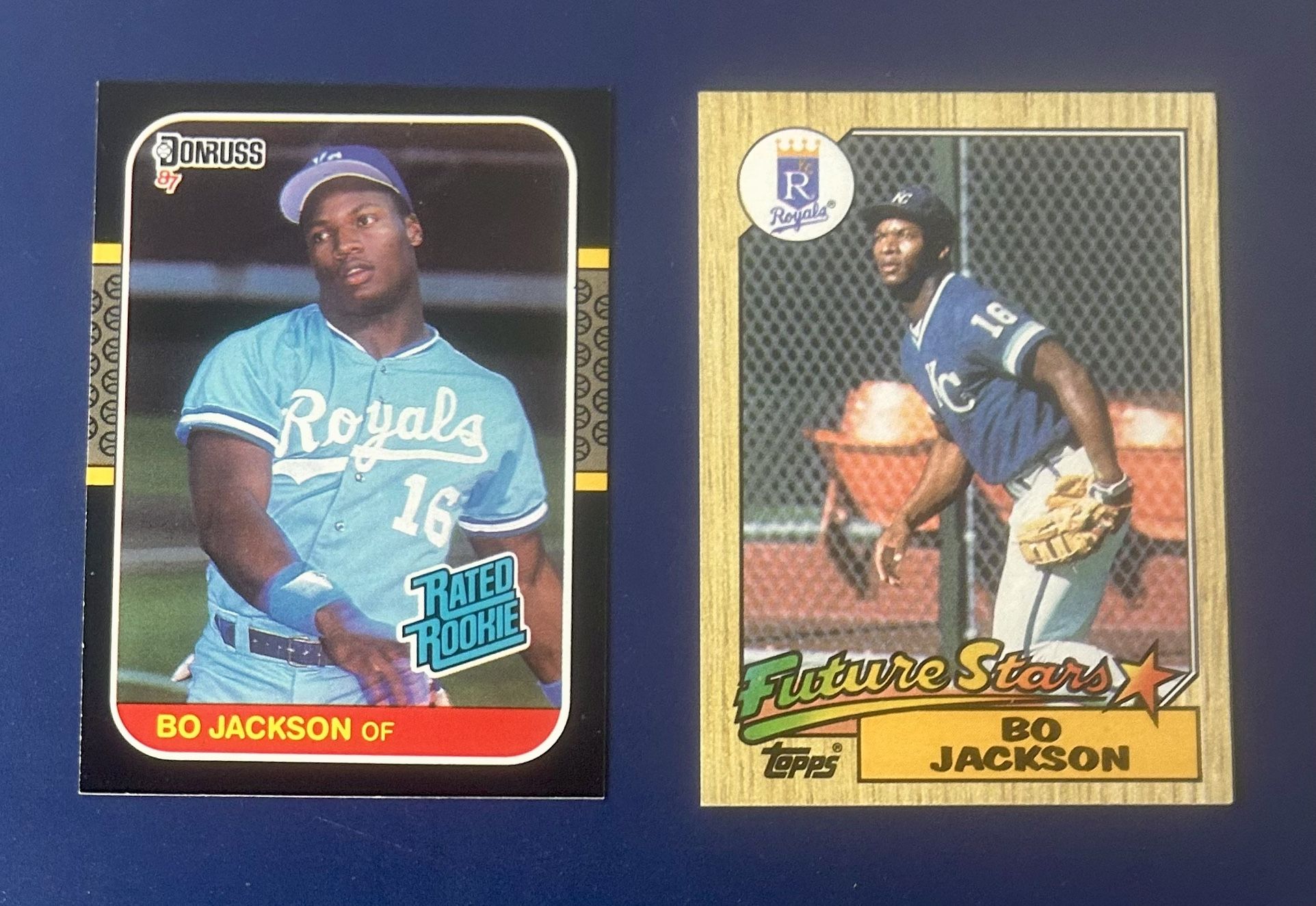 Bo Jackson Rookie Baseball Card Lot