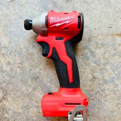 Milwaukee M18 18V Lithium-Ion Brushless Cordless 1/4 in. Compact Impact Driver (Tool Only). 
