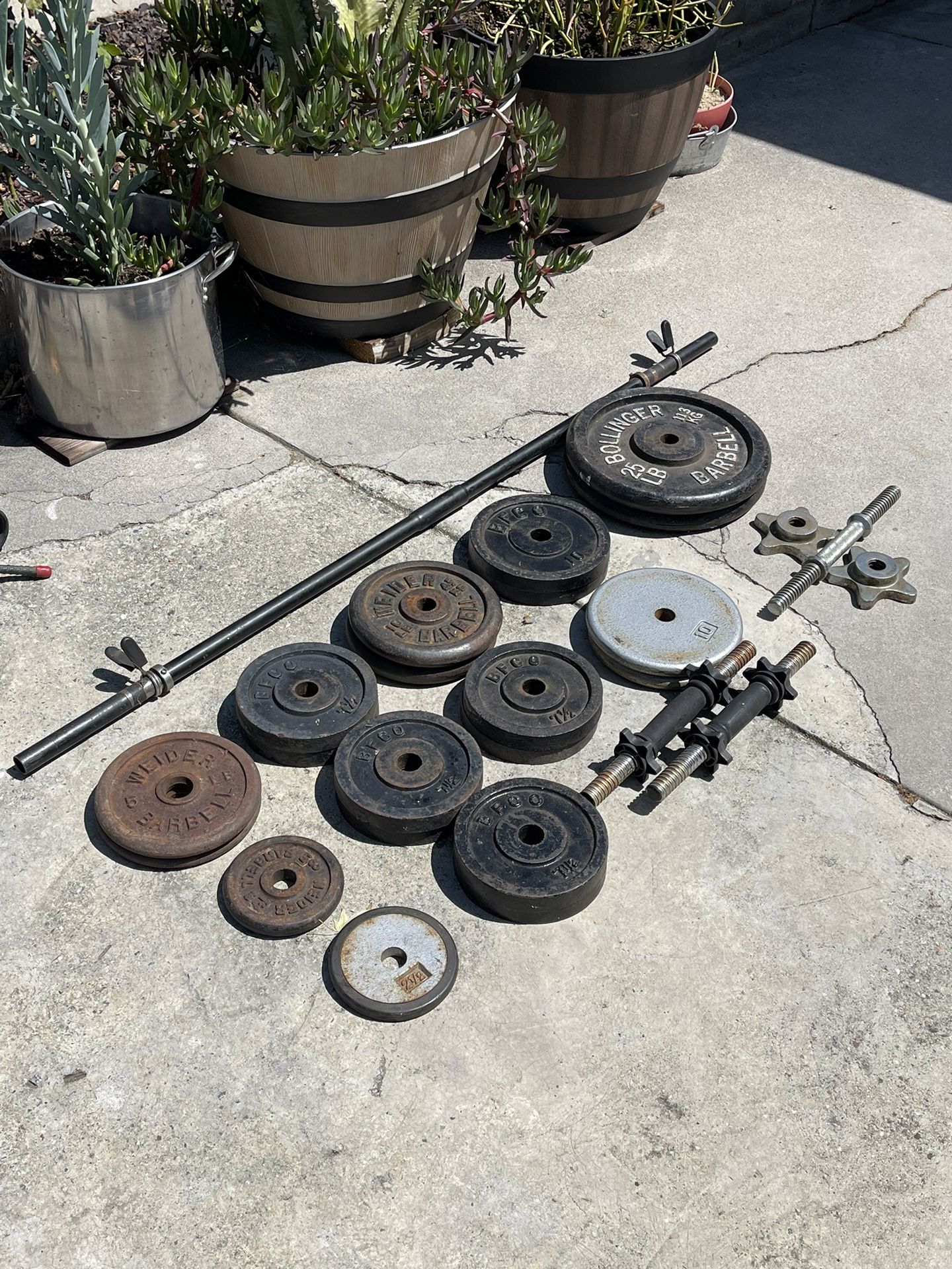 Barbell, Dumbbells, Weights 