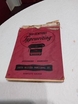 20th Century Typewriting 5th Edition Textbook.  Vintage 1947