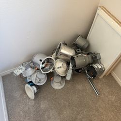Lot of Recessed Lighting Fixtures