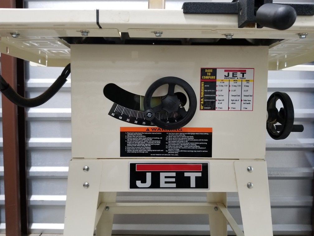 Jet 10 inch table saw model JTS10DD for Sale in Easley, SC OfferUp